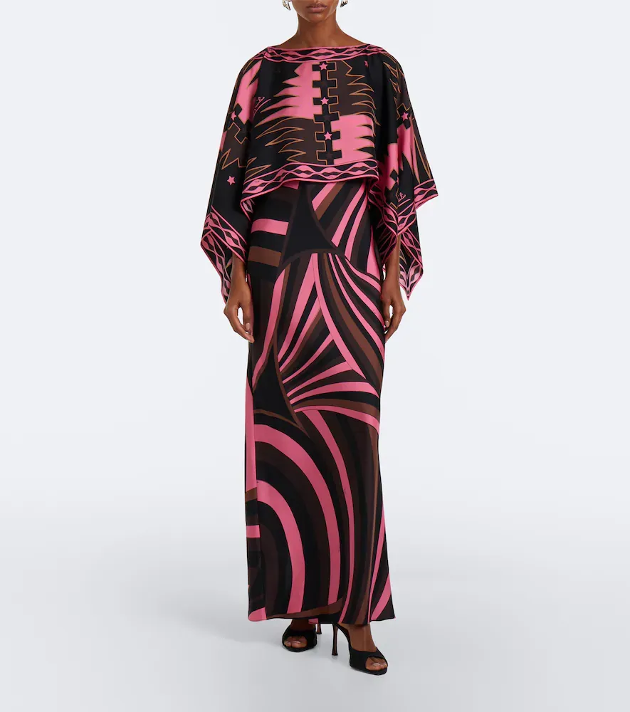 PUCCI Iride caped silk twill gown | Thumbnail 7 PUCCI Iride caped silk twill gown | Thumbnail 7