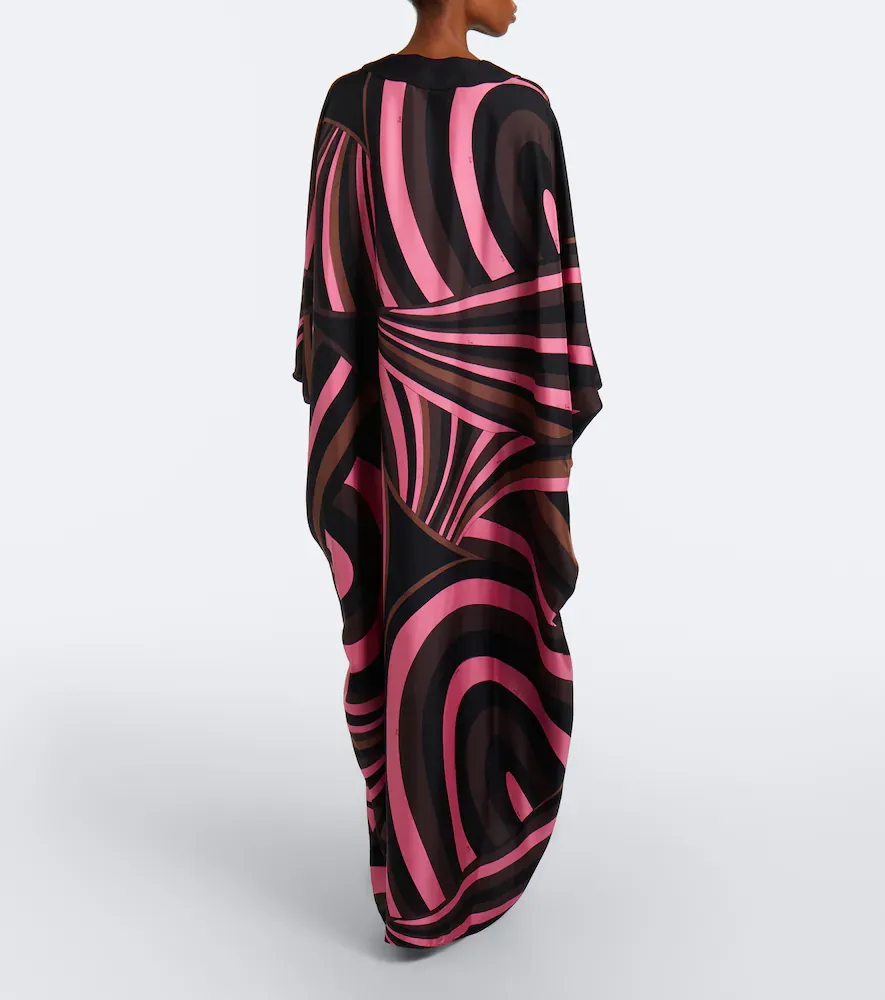 PUCCI Iride silk twill kaftan | Thumbnail 3
