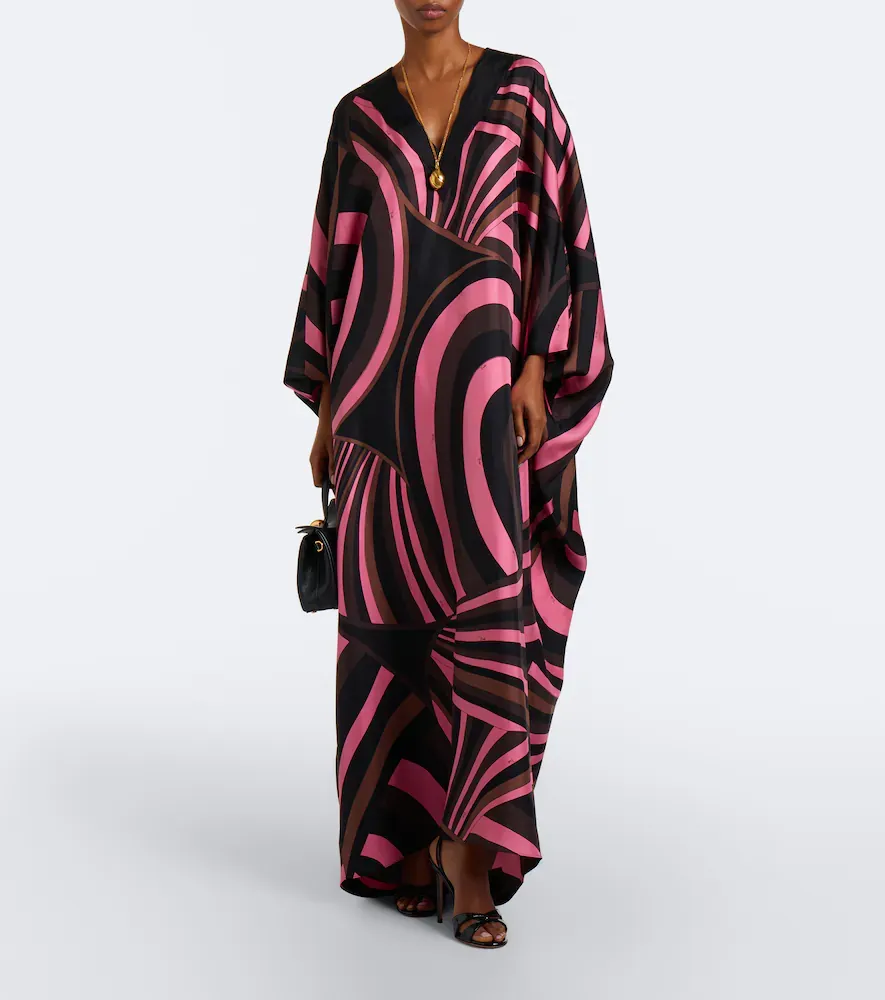 PUCCI Iride silk twill kaftan | Thumbnail 6