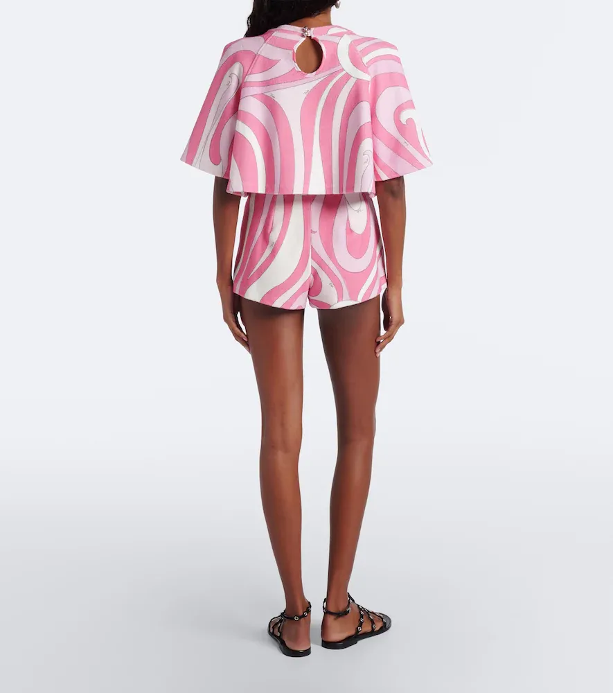 PUCCI Marmo cotton-blend terry shorts | Thumbnail 4 PUCCI Marmo cotton-blend terry shorts | Thumbnail 4