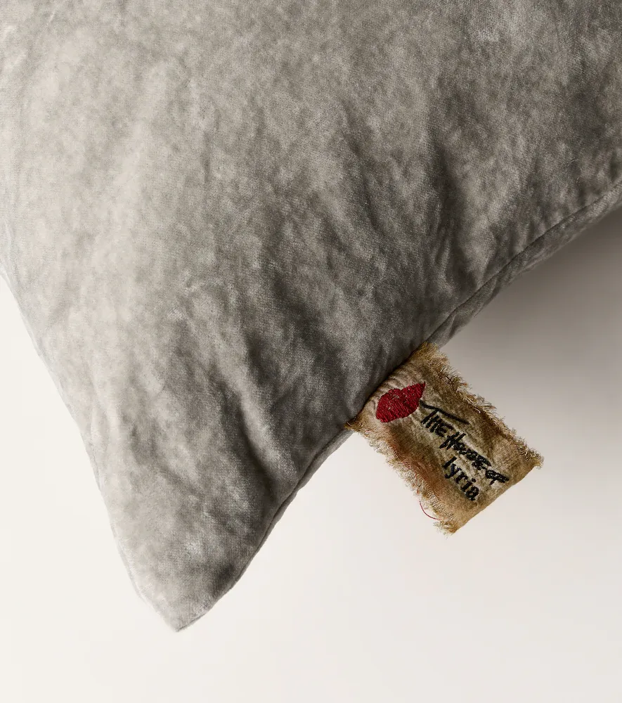 The House of Lyria Clusia cotton and linen velvet cushion | Thumbnail 3