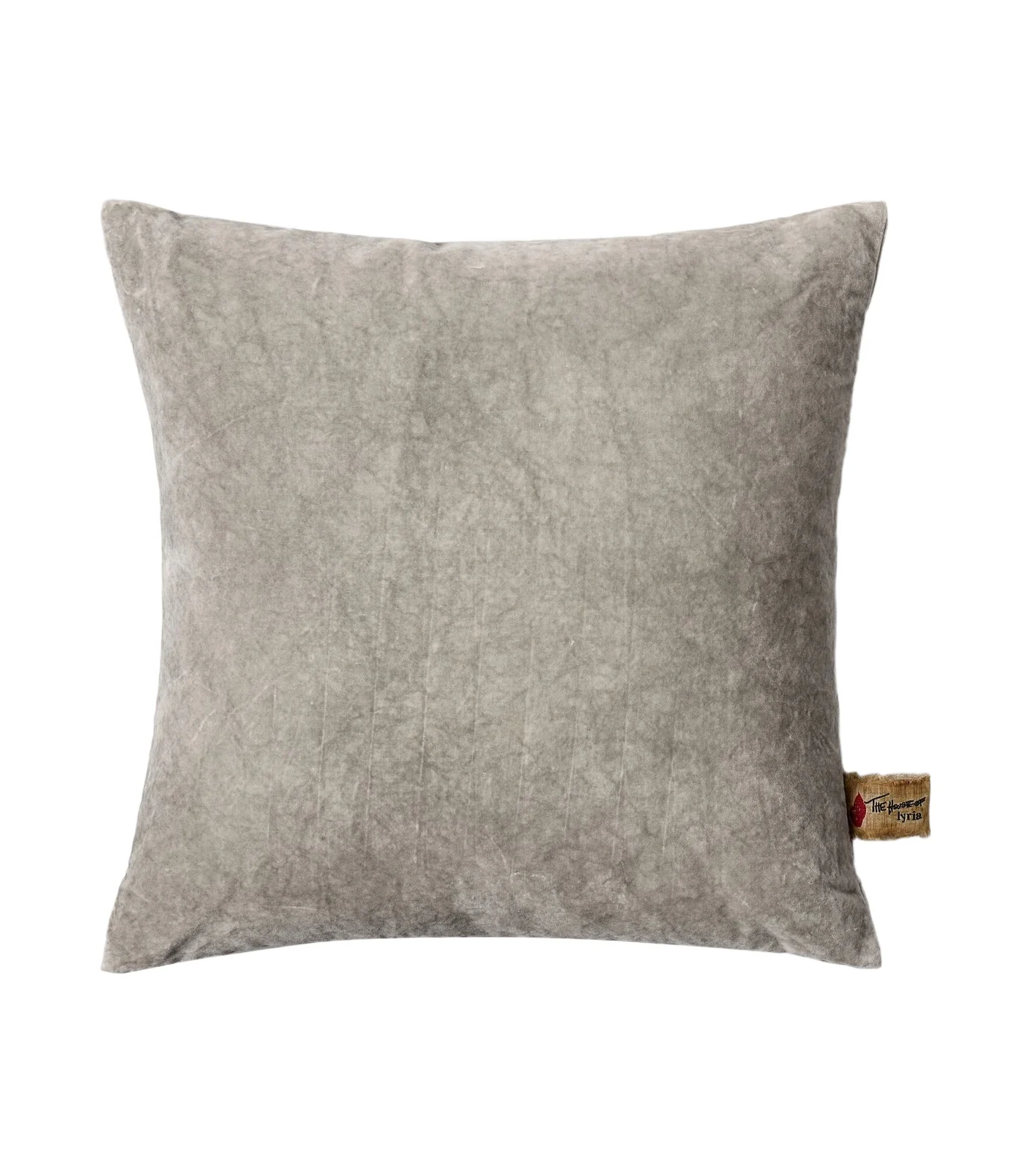 The House of Lyria Clusia cotton and linen velvet cushion