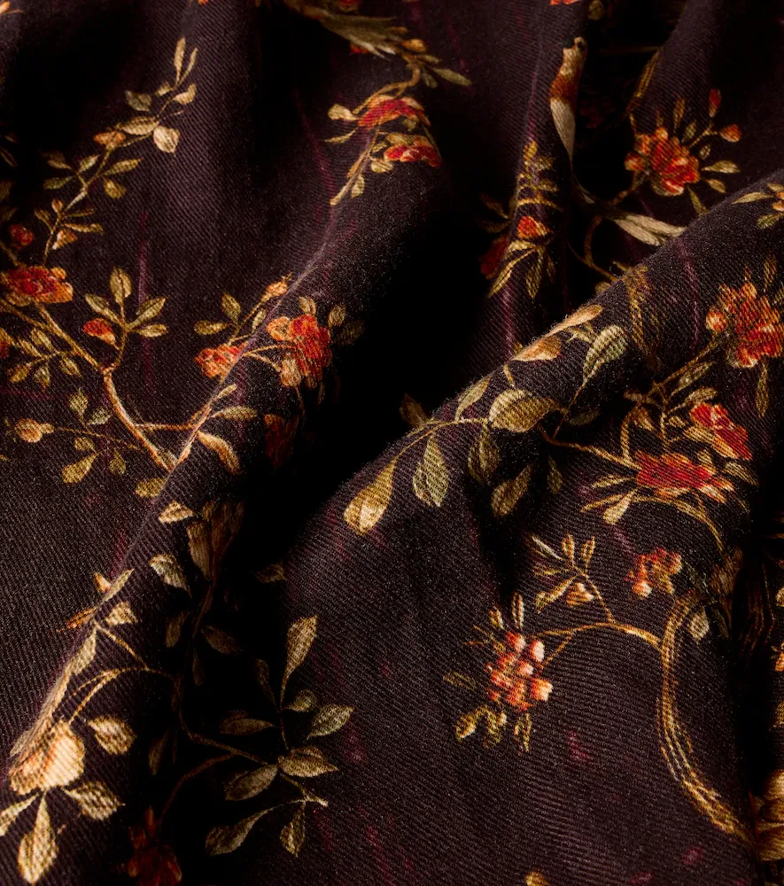 The House of Lyria Firmament floral linen and cotton throw | Thumbnail 3