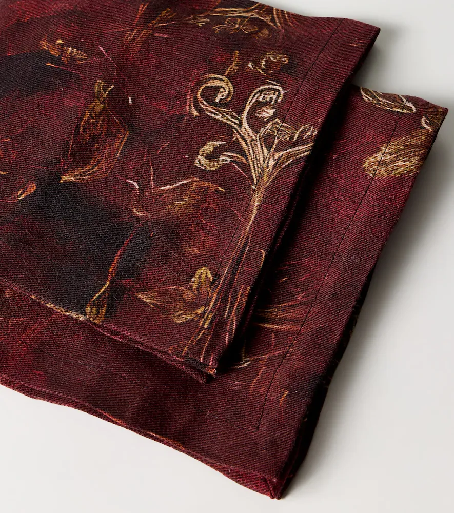 The House of Lyria Myosotis set of 2 linen and cotton napkins | Thumbnail 2 The House of Lyria Myosotis set of 2 linen and cotton napkins | Thumbnail 2