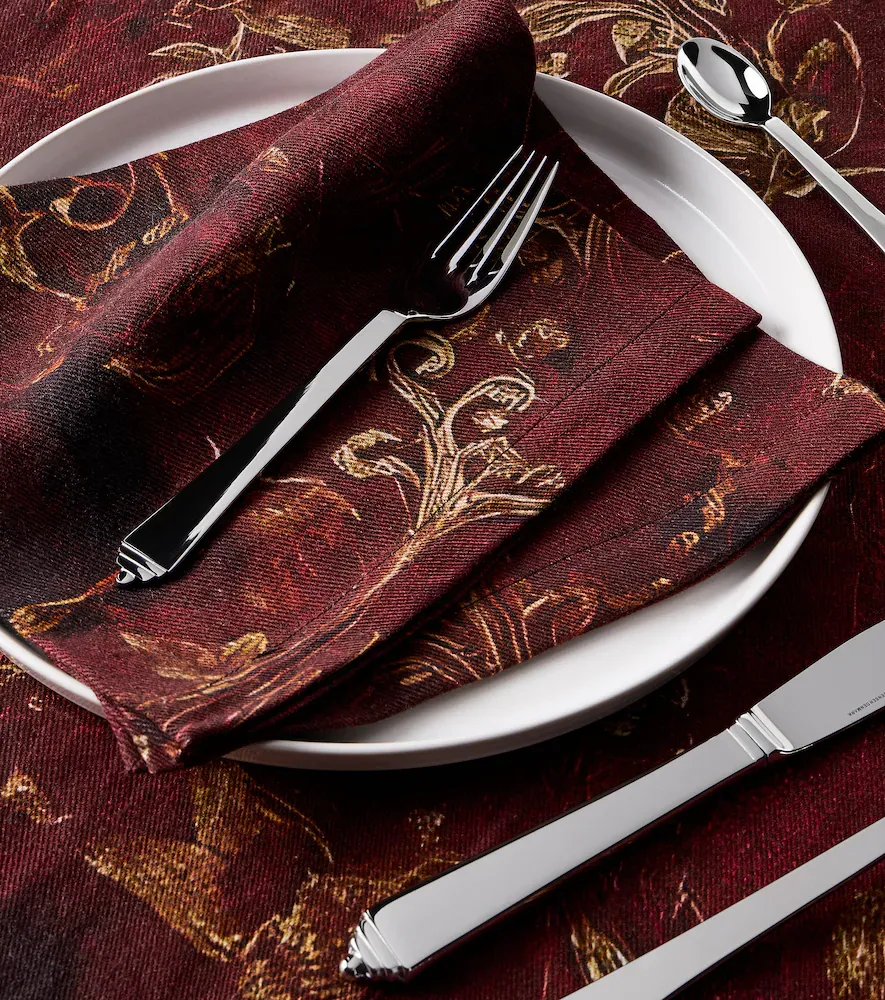 The House of Lyria Myosotis set of 2 linen and cotton napkins | Thumbnail 4 The House of Lyria Myosotis set of 2 linen and cotton napkins | Thumbnail 4