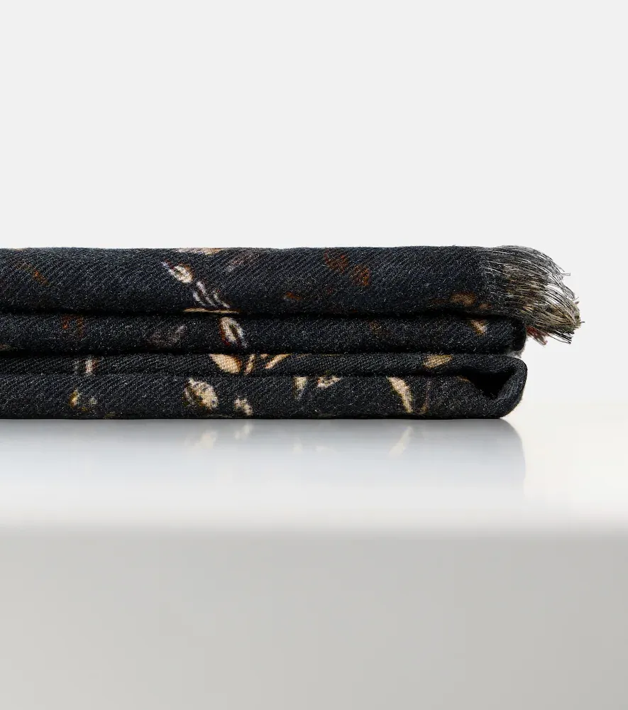 The House of Lyria Firmament floral linen and cotton throw | Thumbnail 5