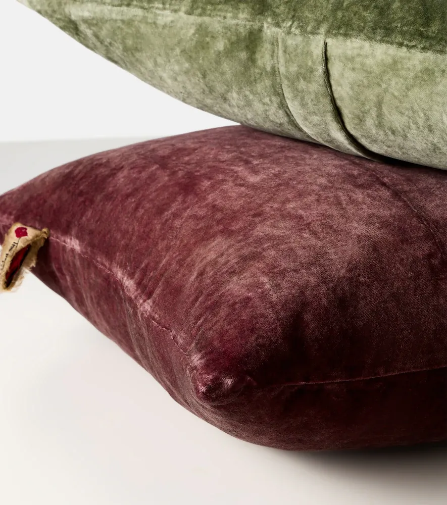 The House of Lyria Clusia cotton and linen velvet cushion | Thumbnail 3