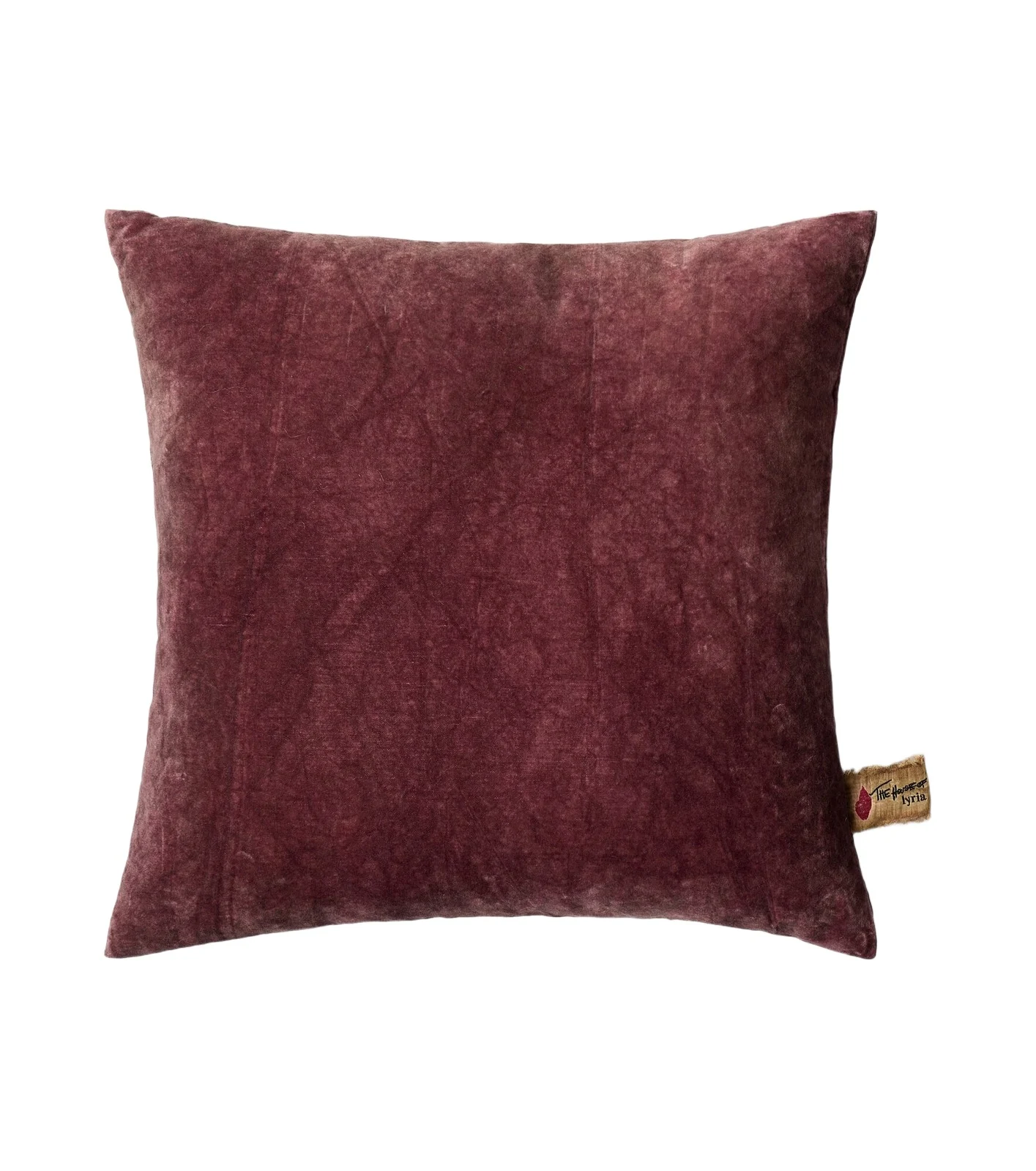 The House of Lyria Clusia cotton and linen velvet cushion
