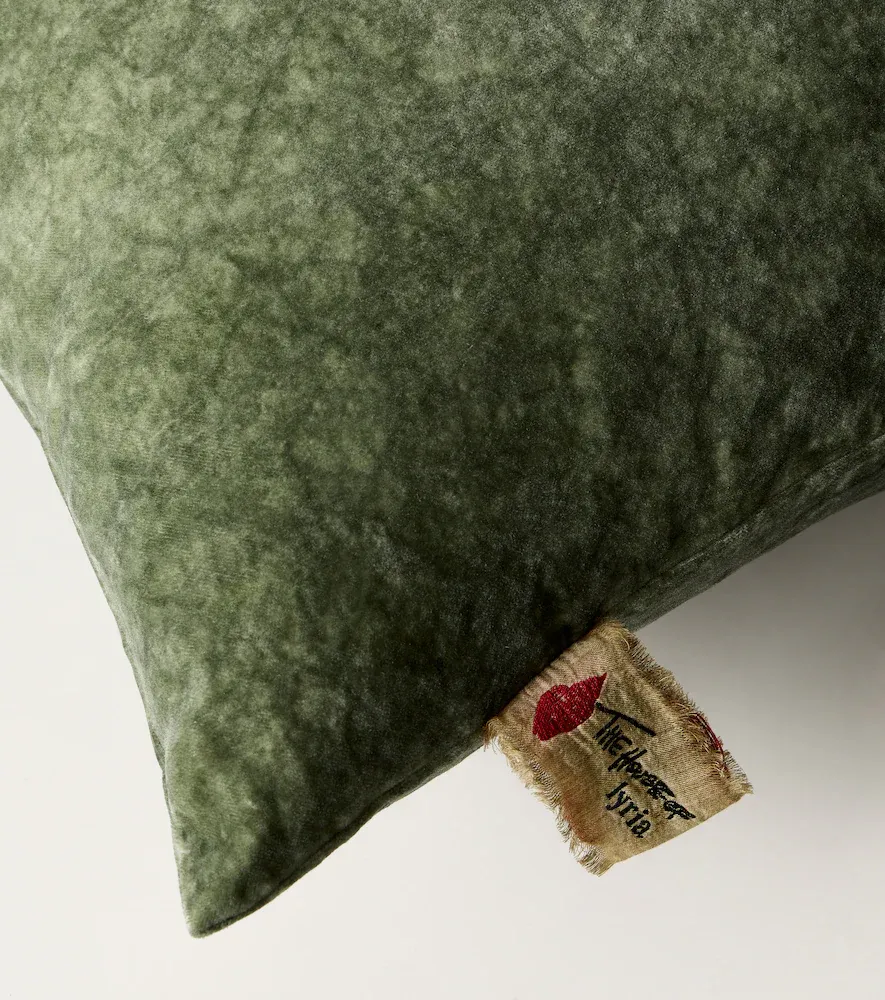 The House of Lyria Clusia cotton and linen velvet cushion | Thumbnail 3