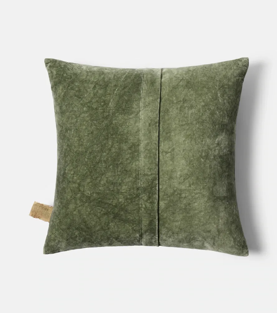 The House of Lyria Clusia cotton and linen velvet cushion | Thumbnail 5