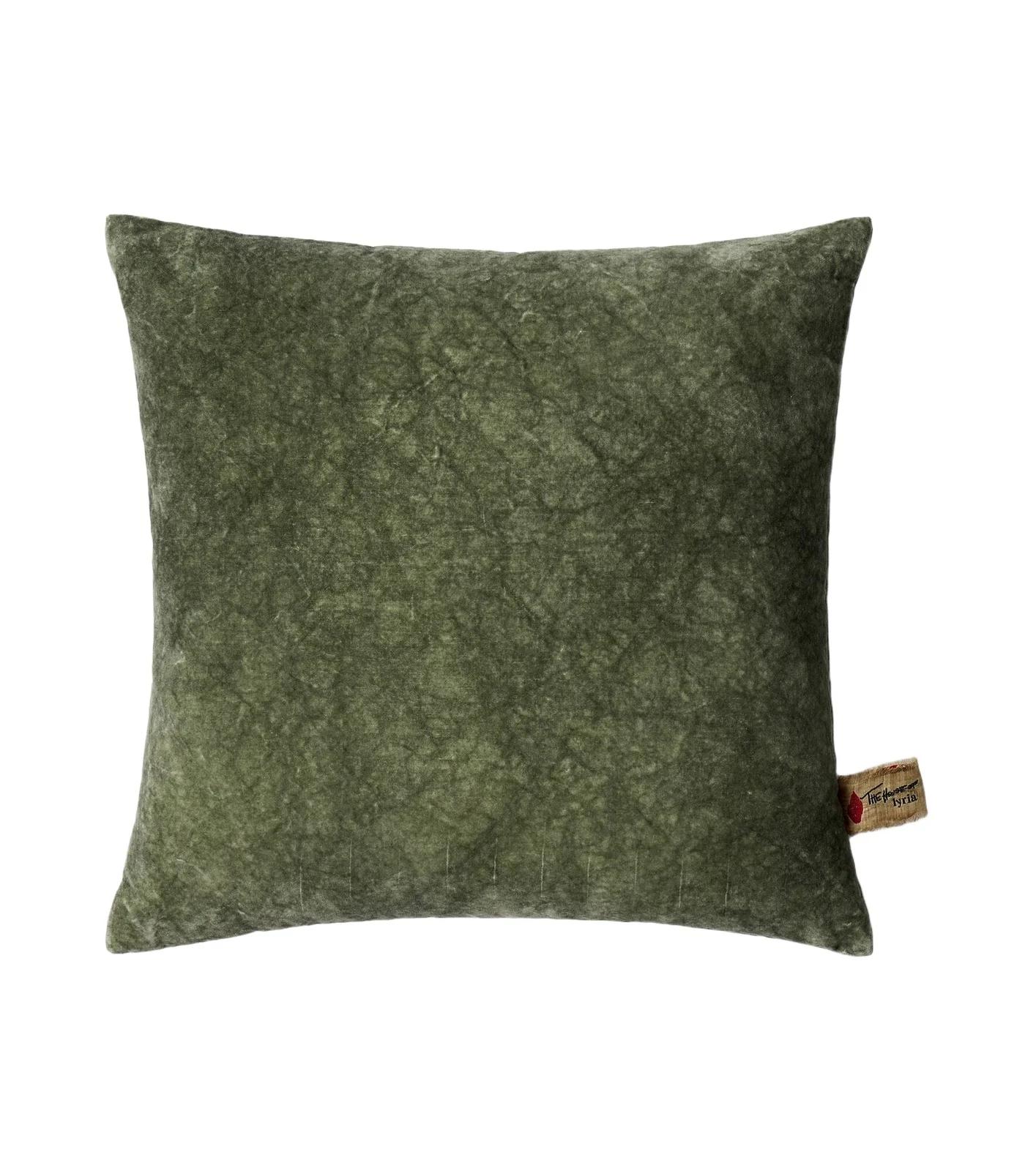 The House of Lyria Clusia cotton and linen velvet cushion