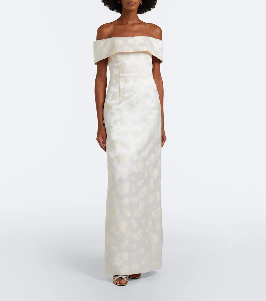 Markarian Bridal Clover brocade bustier gown | Thumbnail 6