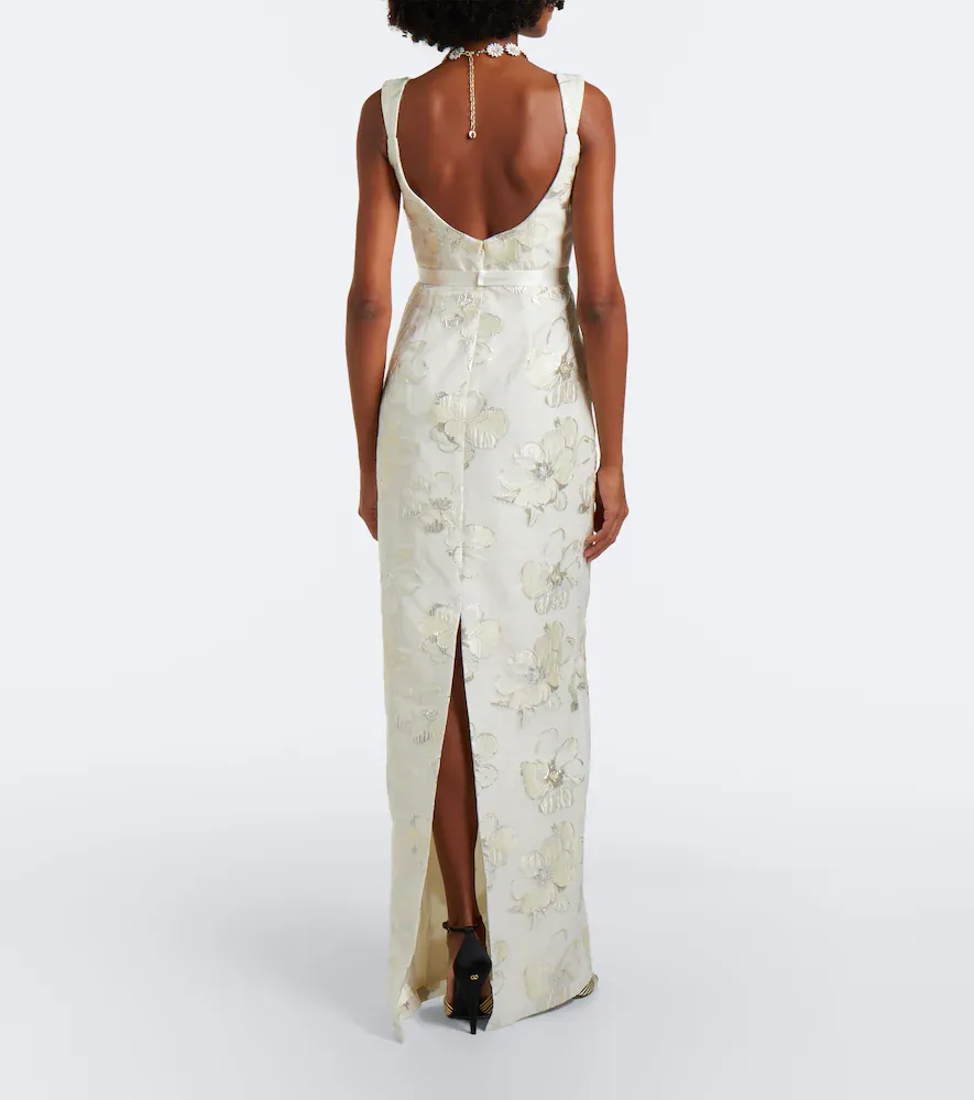 Markarian Bridal Robin belted jacquard gown | Thumbnail 3 Markarian Bridal Robin belted jacquard gown | Thumbnail 3