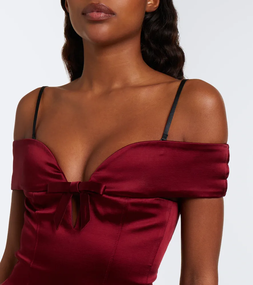 SHUSHU/TONG Off-shoulder cotton-blend minidress | Thumbnail 5 SHUSHU/TONG Off-shoulder cotton-blend minidress | Thumbnail 5