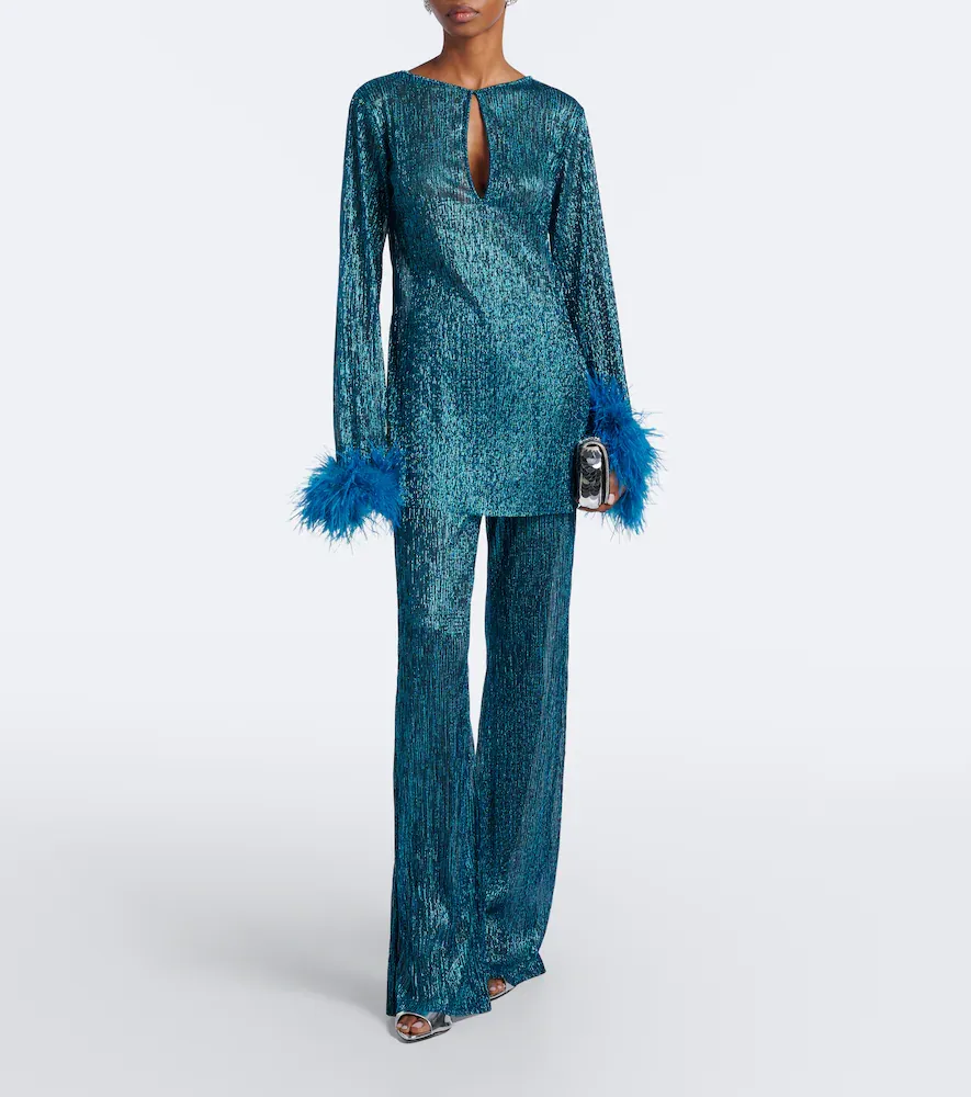 Cala de la Cruz Dries lamé wide-leg pants | Thumbnail 6 Cala de la Cruz Dries lamé wide-leg pants | Thumbnail 6