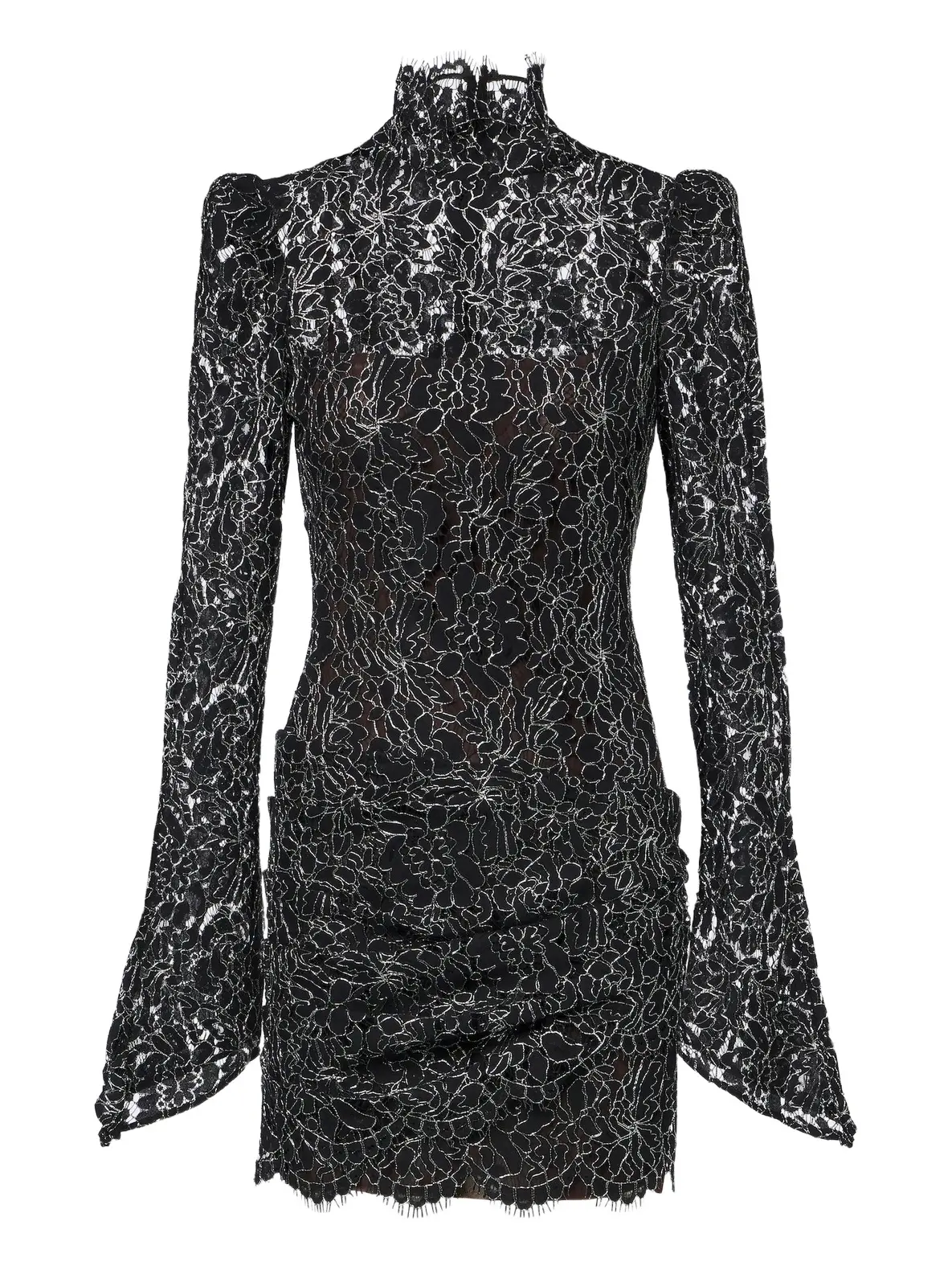 DE LA VALI Agartha guipure lace minidress