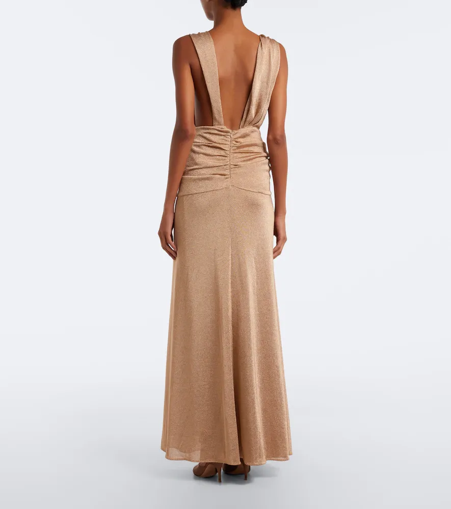 Christopher Esber Embellished gathered jersey lamé gown | Thumbnail 4 Christopher Esber Embellished gathered jersey lamé gown | Thumbnail 4