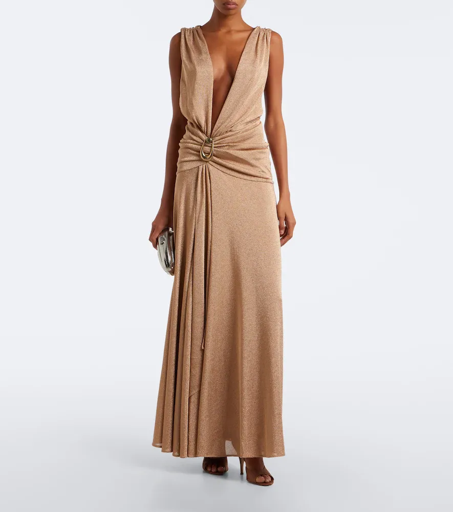 Christopher Esber Embellished gathered jersey lamé gown | Thumbnail 6 Christopher Esber Embellished gathered jersey lamé gown | Thumbnail 6