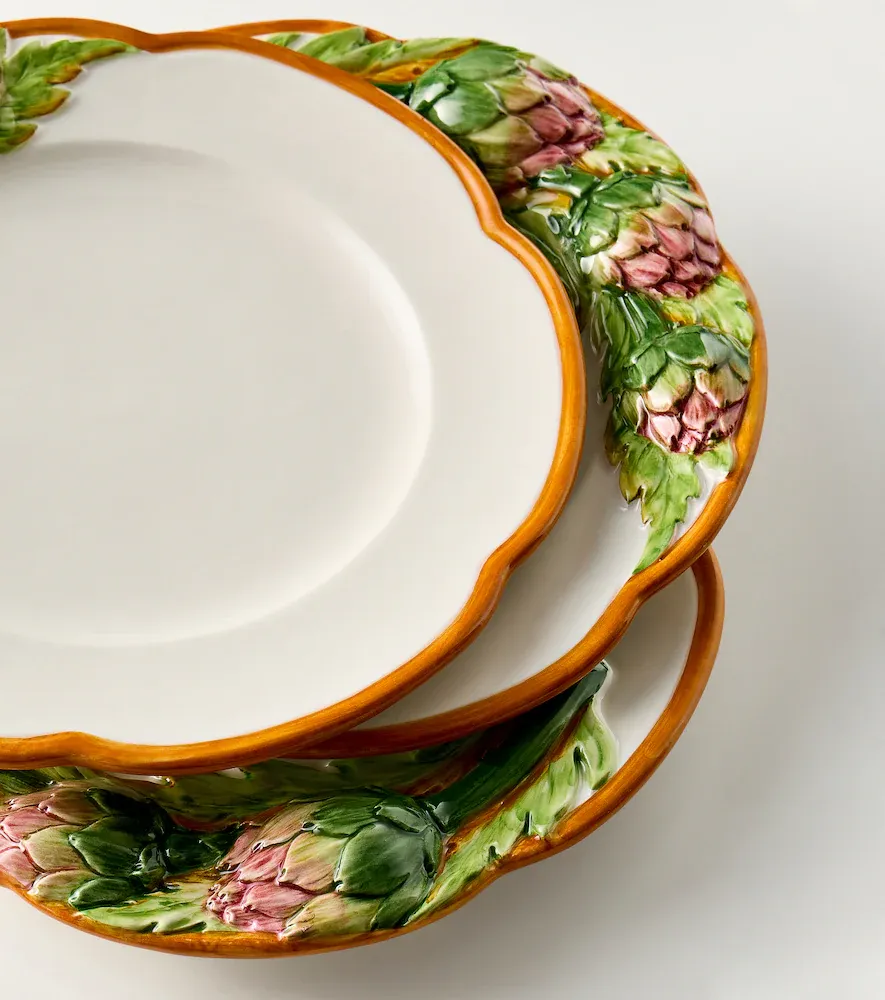 LES OTTOMANS Artichoke set of 4 ceramic dinner plates | Thumbnail 3 LES OTTOMANS Artichoke set of 4 ceramic dinner plates | Thumbnail 3