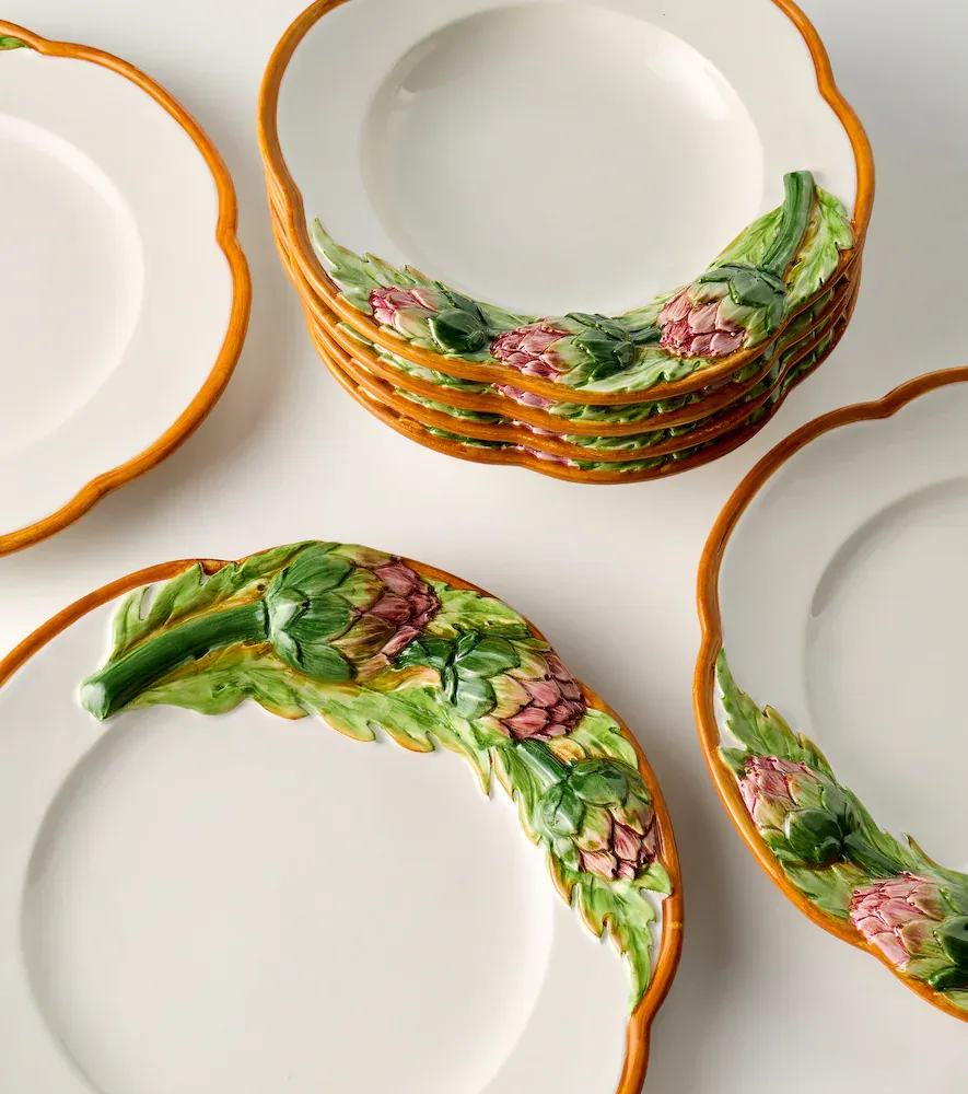 LES OTTOMANS Artichoke set of 4 ceramic dinner plates | Thumbnail 5 LES OTTOMANS Artichoke set of 4 ceramic dinner plates | Thumbnail 5
