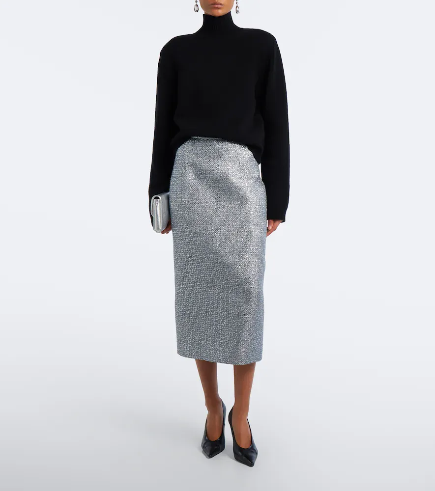 Emilia Wickstead Lorelei tweed pencil skirt | Thumbnail 5 Emilia Wickstead Lorelei tweed pencil skirt | Thumbnail 5