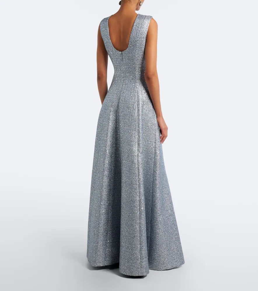 Emilia Wickstead Nodin tweed gown | Thumbnail 3