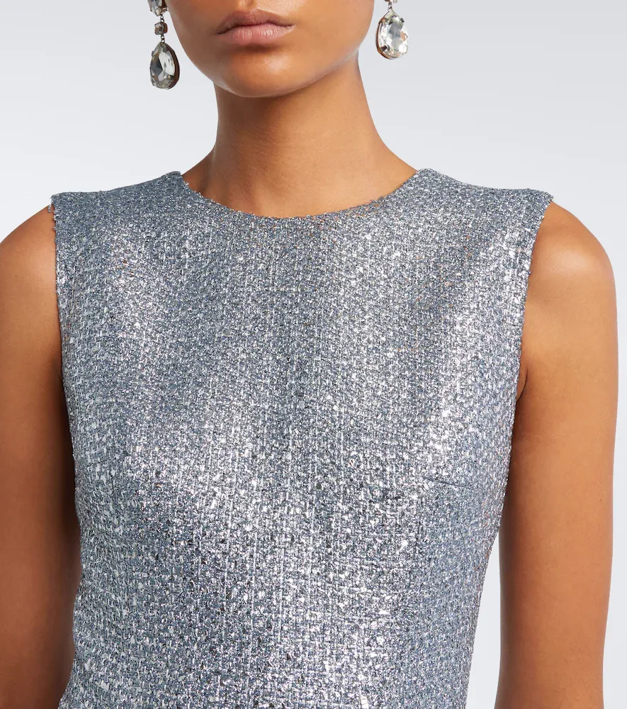 Emilia Wickstead Nodin tweed gown | Thumbnail 4