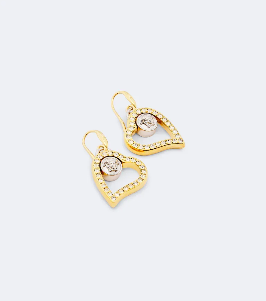 Versace Medusa crystal-embellished drop earrings | Thumbnail 4 Versace Medusa crystal-embellished drop earrings | Thumbnail 4