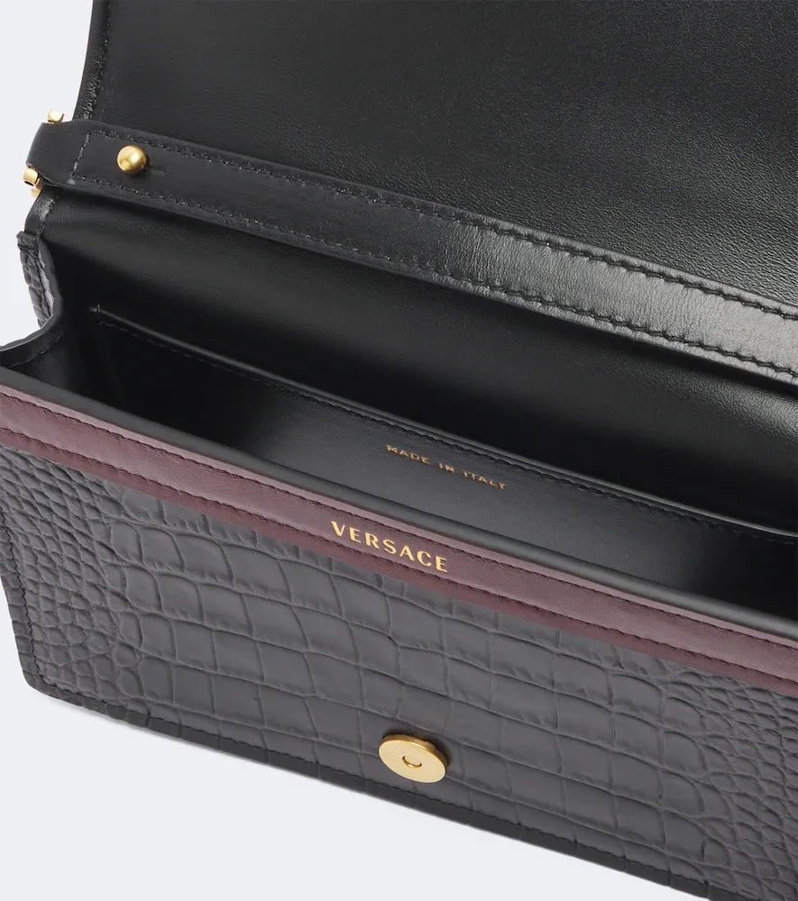 Versace Emblème Mini leather crossbody bag | Thumbnail 2 Versace Emblème Mini leather crossbody bag | Thumbnail 2