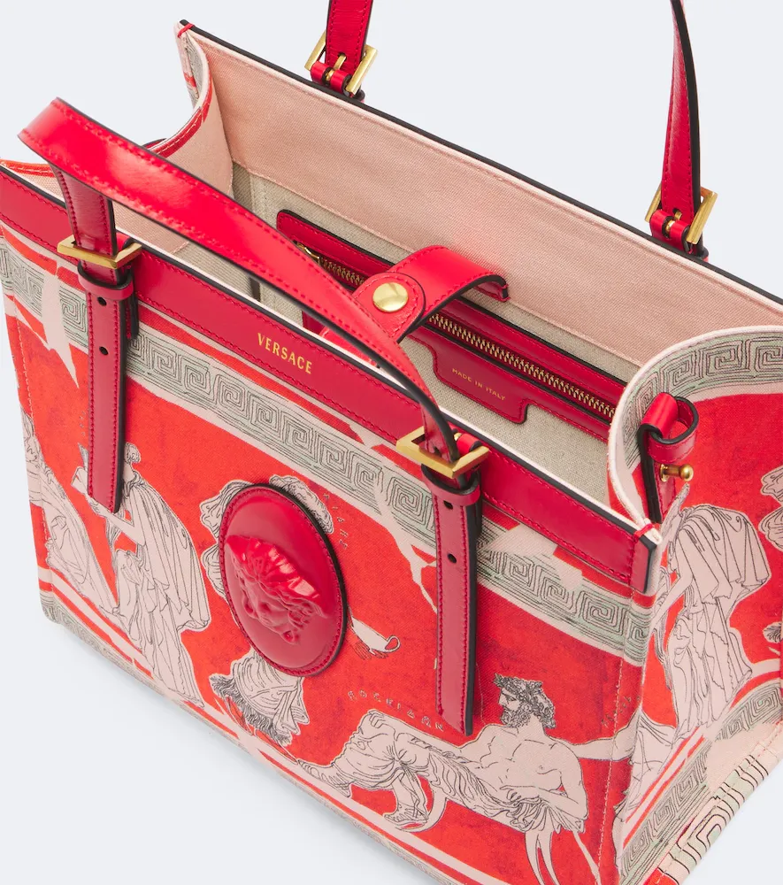 Versace Rivière Mini printed canvas shopper | Thumbnail 3