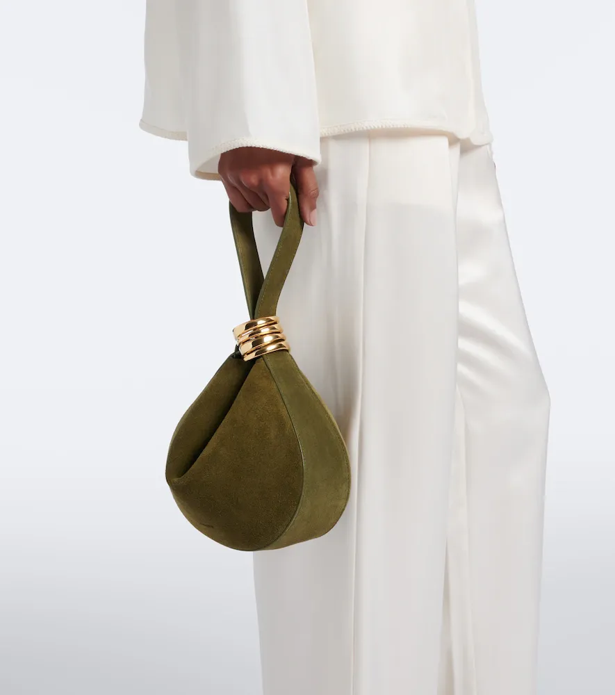 AMANU Zambia Ring Small suede top-handle bag | Thumbnail 4