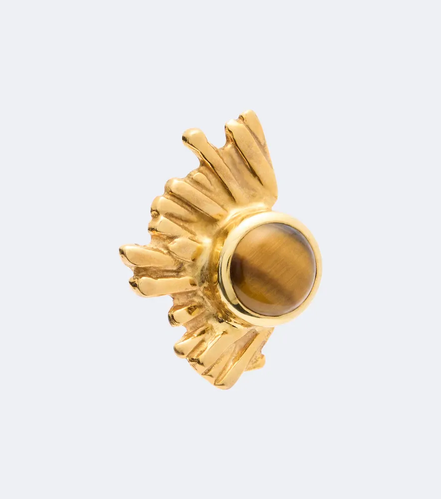YSSO Crescent Sun 24kt gold-plated earrings | Thumbnail 3 YSSO Crescent Sun 24kt gold-plated earrings | Thumbnail 3