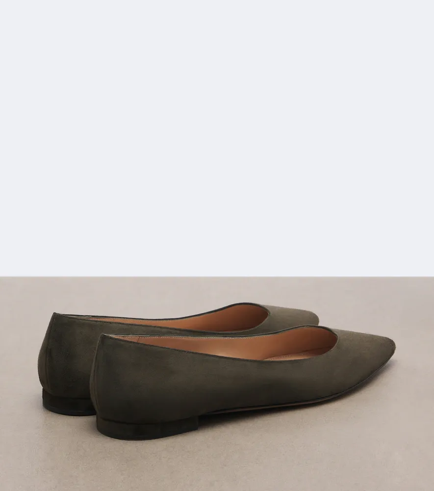 Gianvito Rossi Gianvito suede ballet flats | Thumbnail 4 Gianvito Rossi Gianvito suede ballet flats | Thumbnail 4