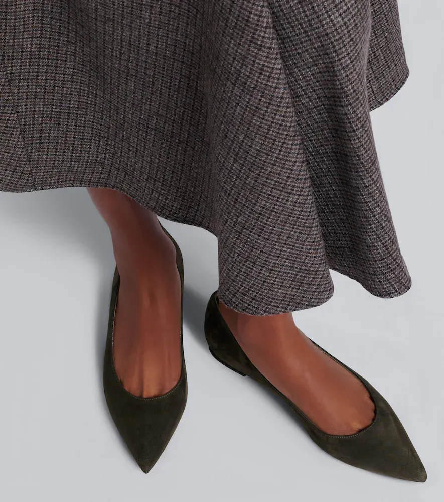 Gianvito Rossi Gianvito suede ballet flats | Thumbnail 6 Gianvito Rossi Gianvito suede ballet flats | Thumbnail 6