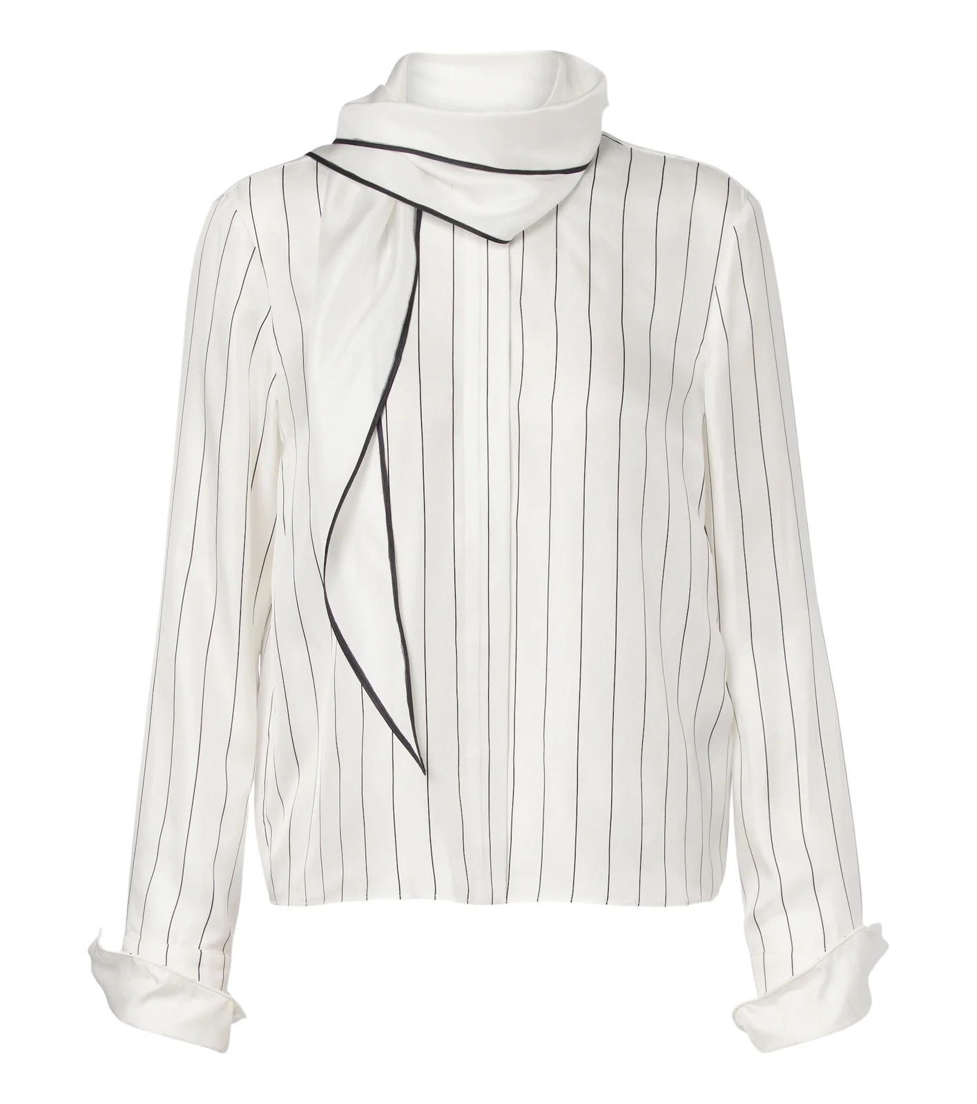 Dorothee Schumacher Stripes With A Twist silk twill blouse