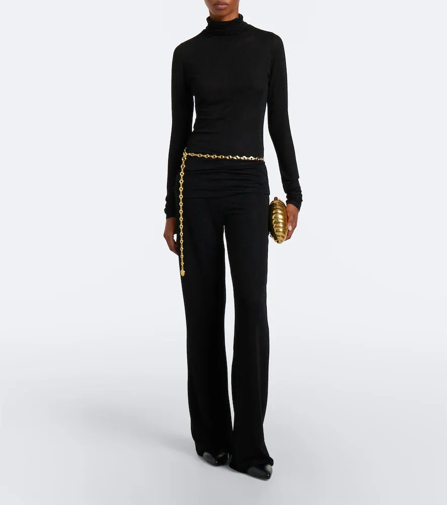 Dorothee Schumacher Soft Shimmer Lurex jersey straight pants | Thumbnail 2 Dorothee Schumacher Soft Shimmer Lurex jersey straight pants | Thumbnail 2