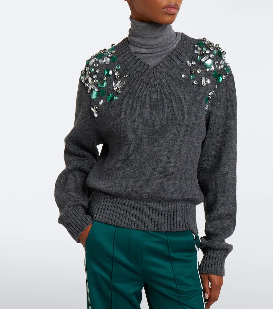 Dorothee Schumacher Embellished Coolness virgin wool sweater | Thumbnail 3 Dorothee Schumacher Embellished Coolness virgin wool sweater | Thumbnail 3