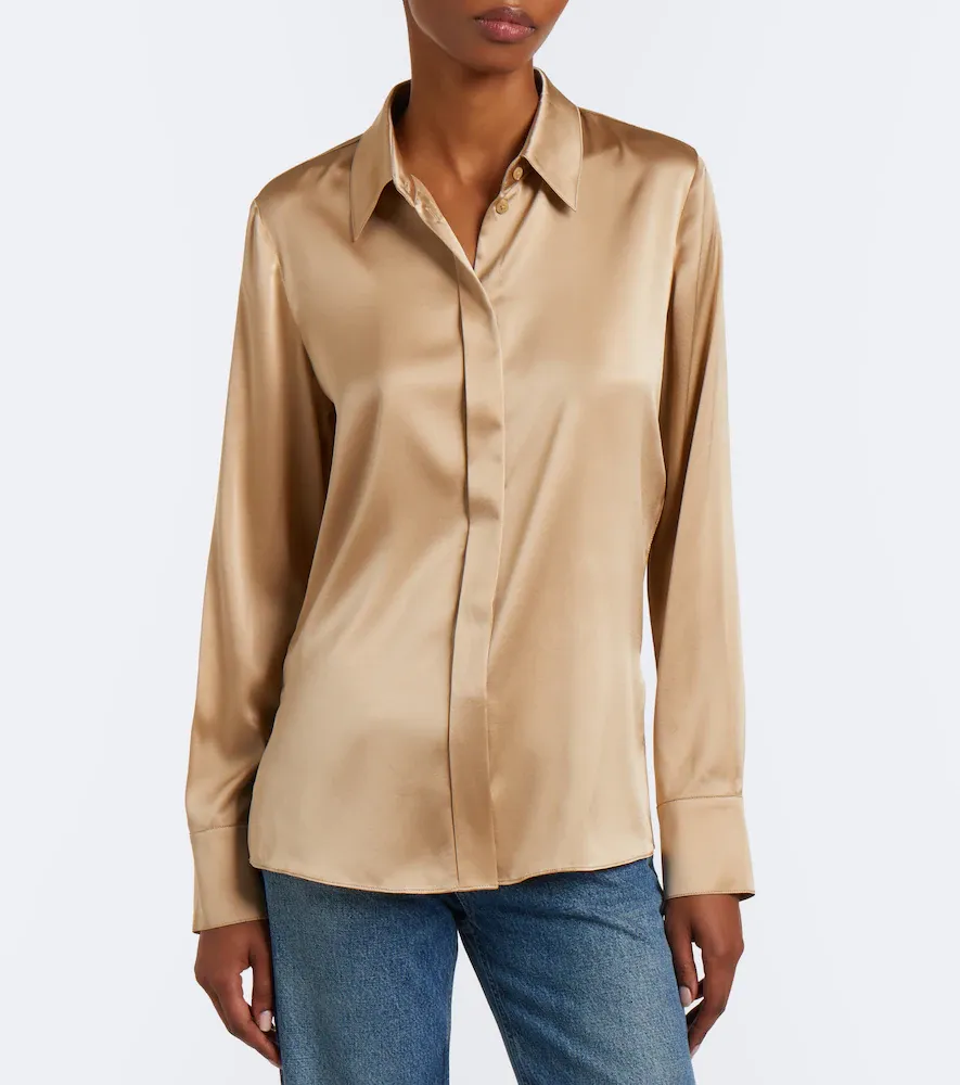 Dorothee Schumacher Sense Of Shine silk-blend satin shirt | Thumbnail 5 Dorothee Schumacher Sense Of Shine silk-blend satin shirt | Thumbnail 5