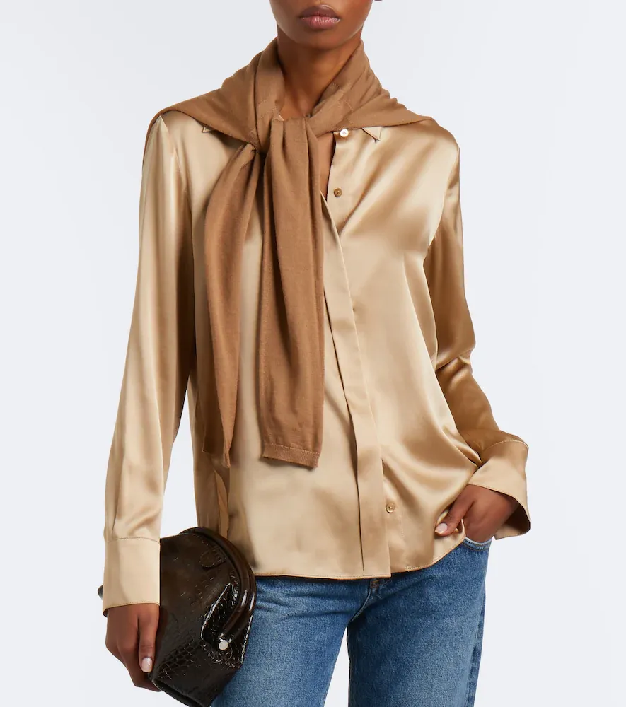 Dorothee Schumacher Sense Of Shine silk-blend satin shirt | Thumbnail 6 Dorothee Schumacher Sense Of Shine silk-blend satin shirt | Thumbnail 6
