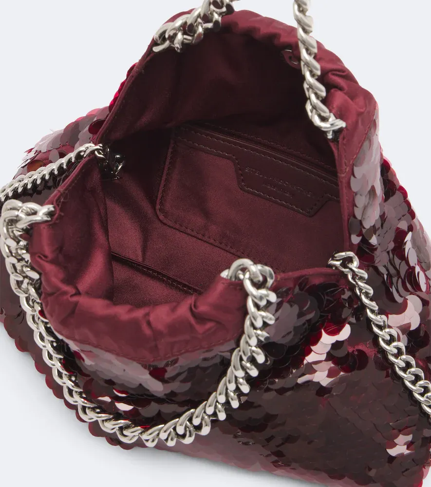 Stella McCartney Falabella Mini sequined top-handle bag | Thumbnail 2 Stella McCartney Falabella Mini sequined top-handle bag | Thumbnail 2