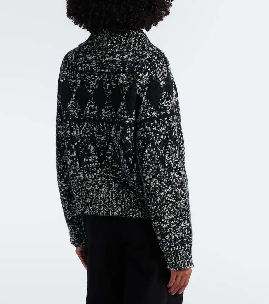 Vince Fair Isle wool-blend cardigan | Thumbnail 2