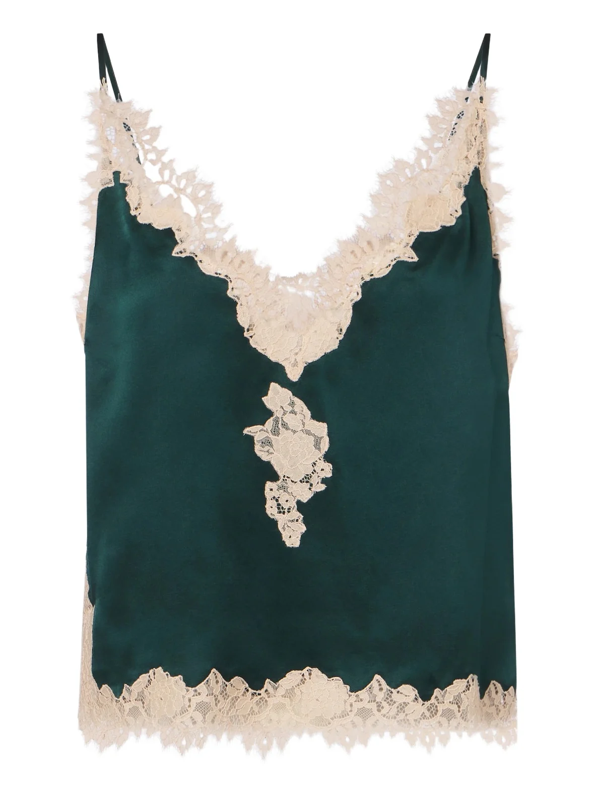 DÔEN Dôen Kira lace-trimmed silk satin camisole
