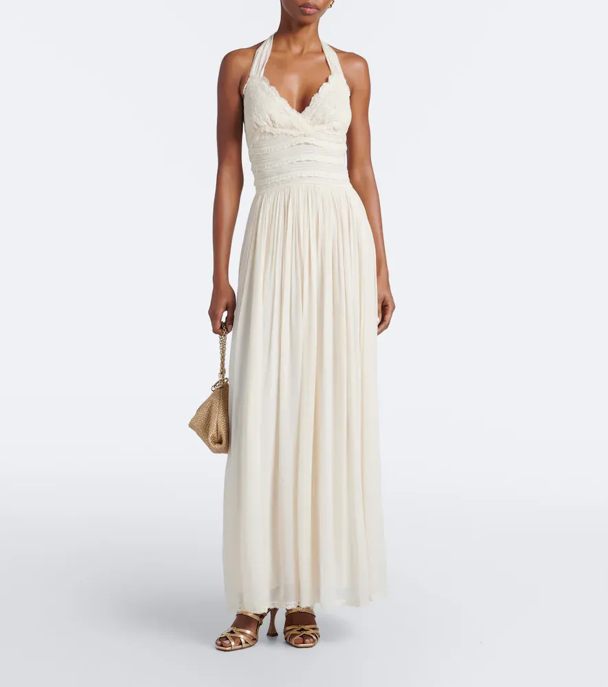 Zimmermann Fairlight lace-trimmed halterneck maxi dress | Thumbnail 2 Zimmermann Fairlight lace-trimmed halterneck maxi dress | Thumbnail 2