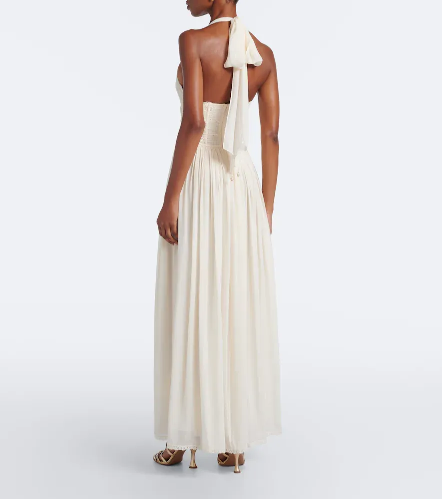 Zimmermann Fairlight lace-trimmed halterneck maxi dress | Thumbnail 3 Zimmermann Fairlight lace-trimmed halterneck maxi dress | Thumbnail 3