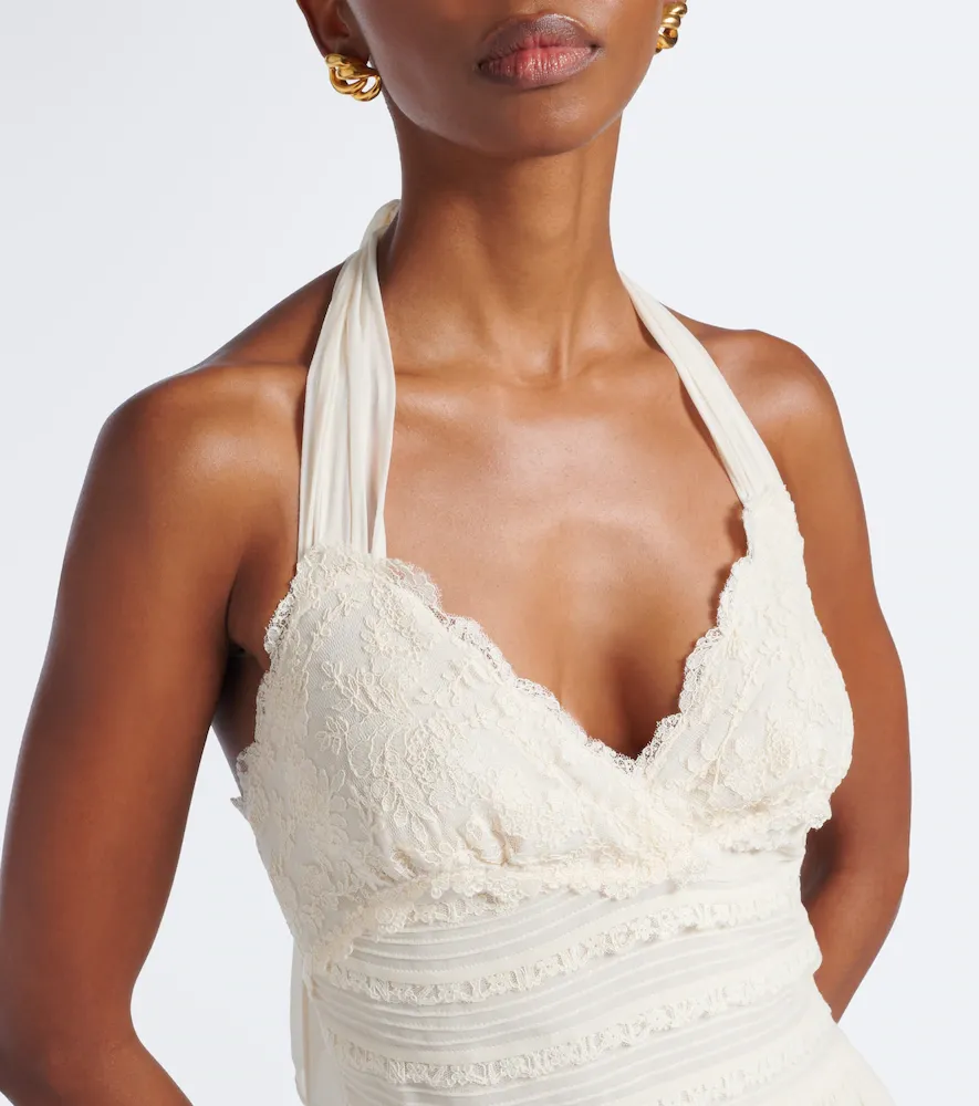 Zimmermann Fairlight lace-trimmed halterneck maxi dress | Thumbnail 6 Zimmermann Fairlight lace-trimmed halterneck maxi dress | Thumbnail 6