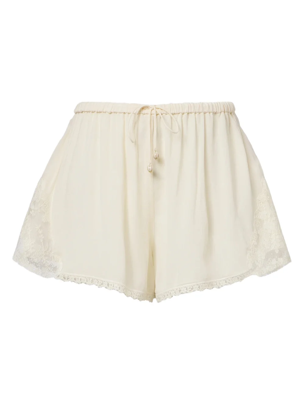 Zimmermann Fairlight lace-trimmed chiffon shorts