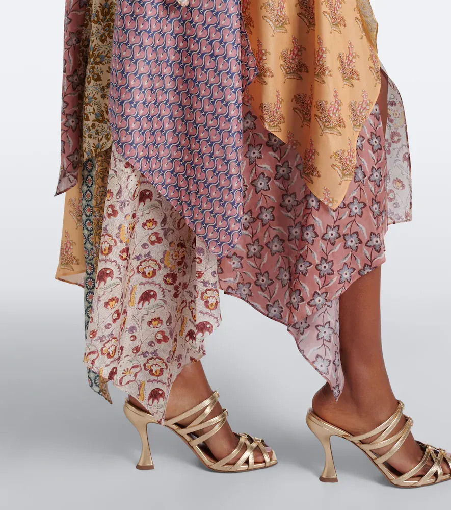 Zimmermann Fairlight patchwork silk midi dress | Thumbnail 3
