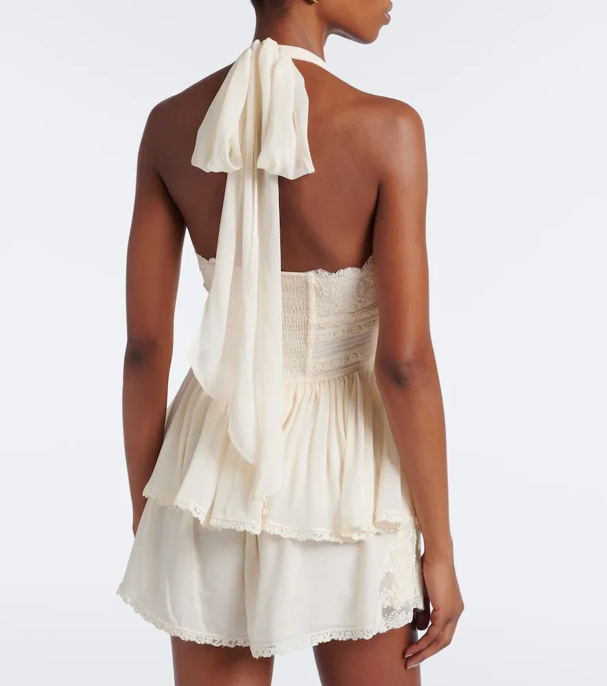 Zimmermann Fairlight lace-trimmed halterneck top | Thumbnail 5 Zimmermann Fairlight lace-trimmed halterneck top | Thumbnail 5