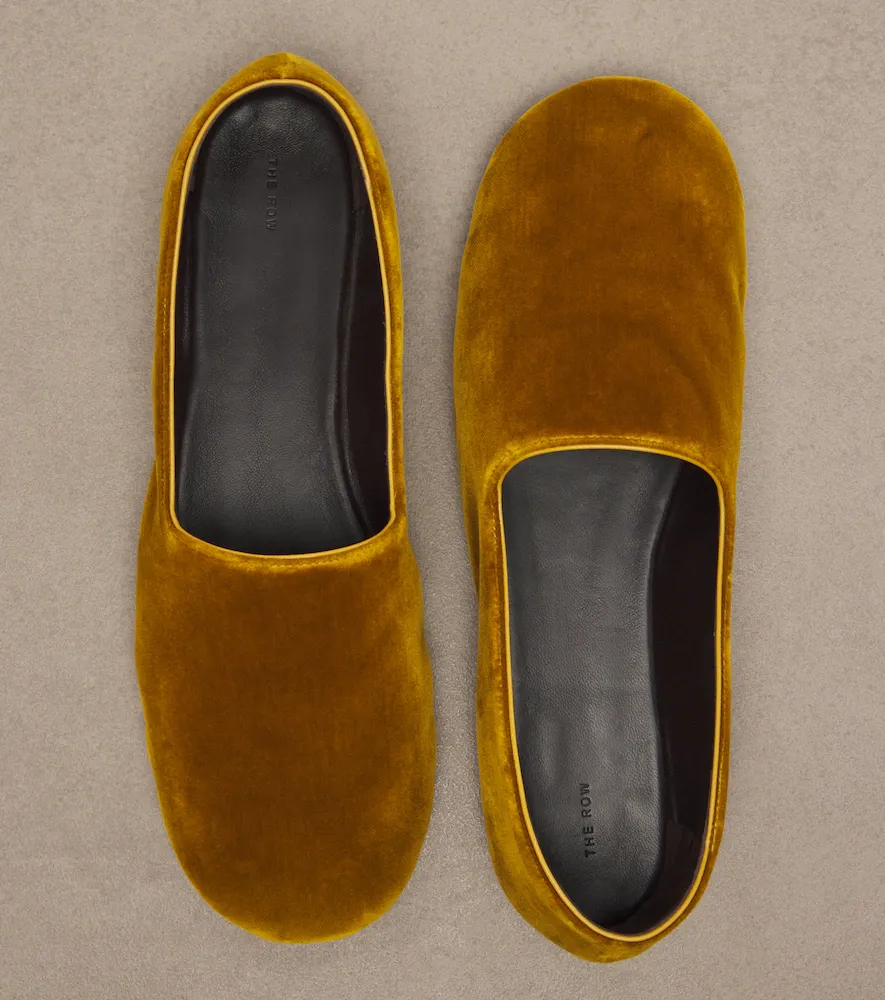 The Row Ponti velvet slip-on shoes | Thumbnail 2