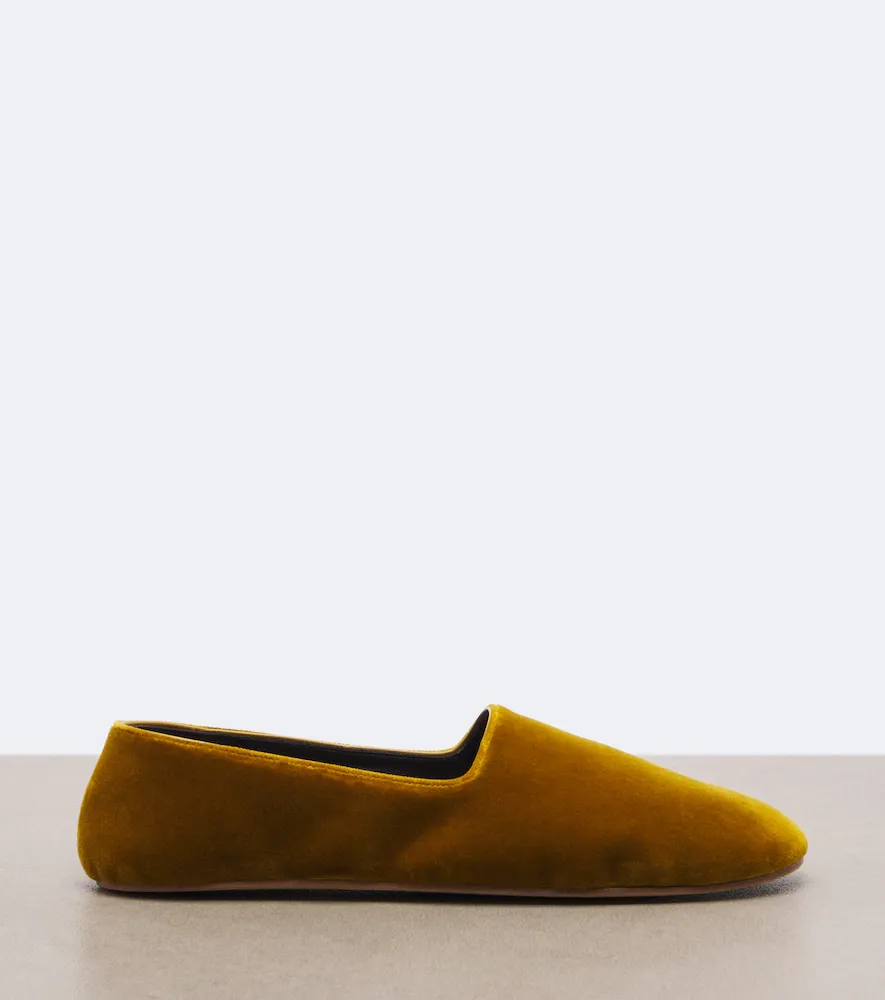 The Row Ponti velvet slip-on shoes | Thumbnail 3